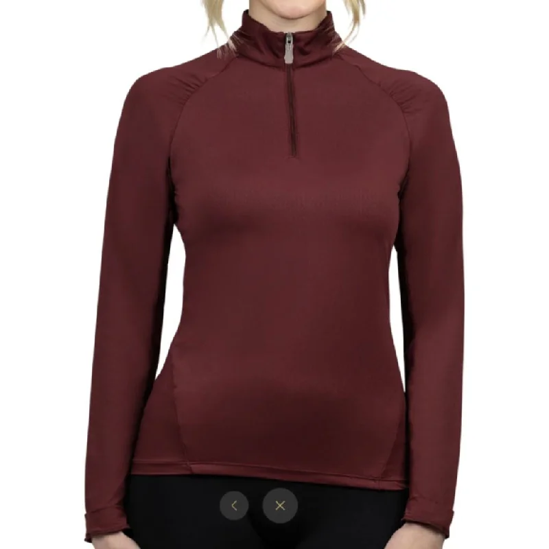 Kastel Denmark Long Sleeved Sunshirt with Shirred Raglan Tawny Port