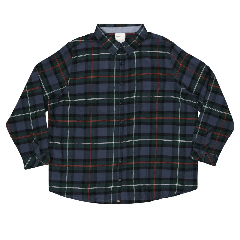 Dickies - Women's Long Sleeve Plaid Flannel Shirt (Plus Size) (FLW075A1W)