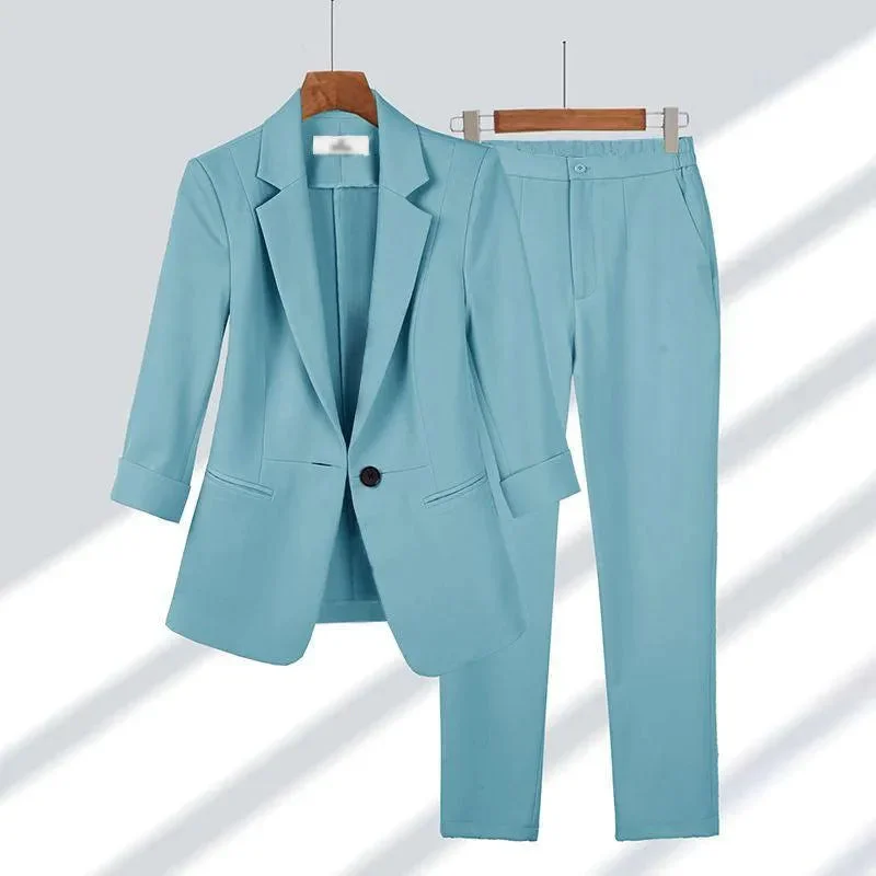 Blue Outfit Top Pants / L