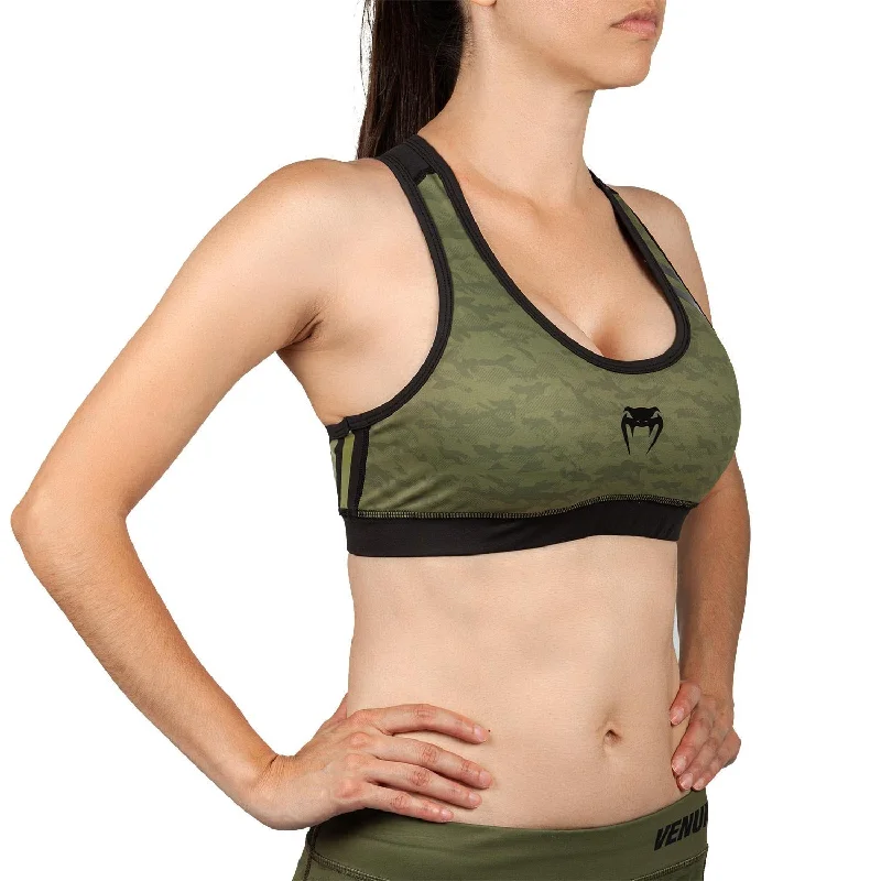 Venum Power 2.0 Sport Bra - For Women - Khaki/Black