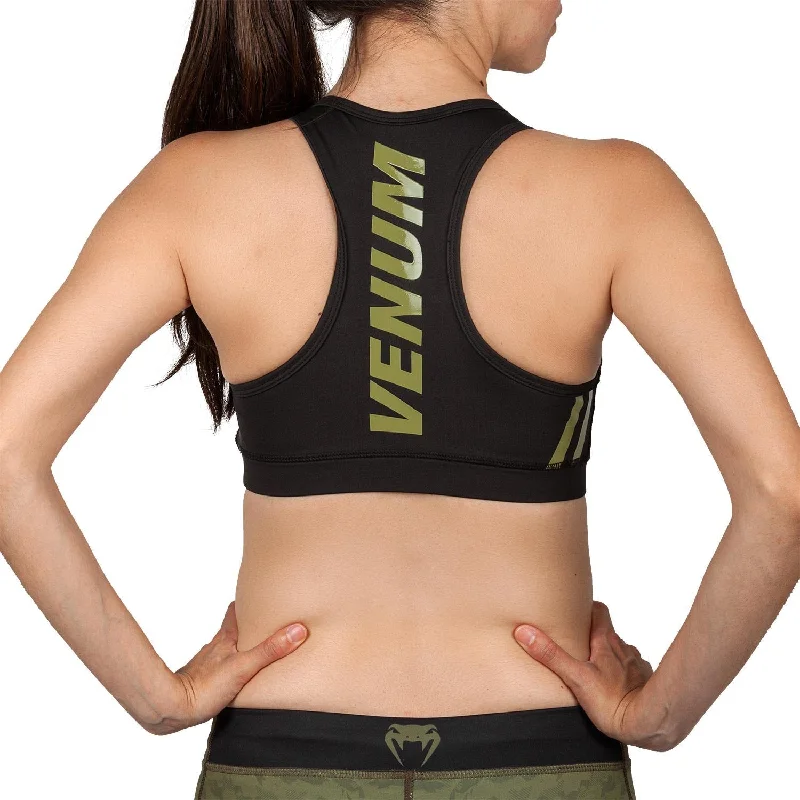 Venum Power 2.0 Sport Bra - For Women - Khaki/Black