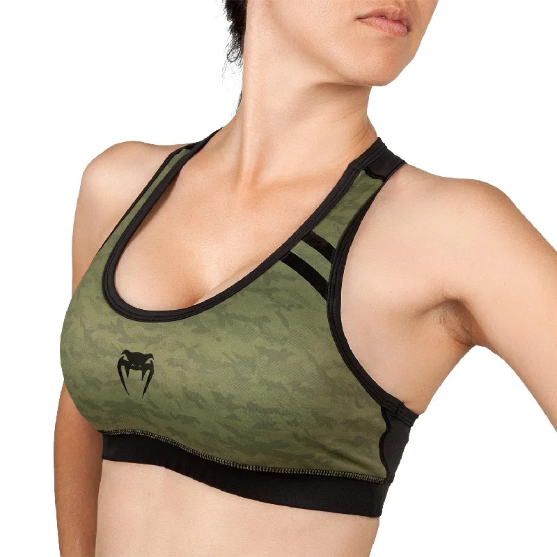 Venum Power 2.0 Sport Bra - For Women - Khaki/Black